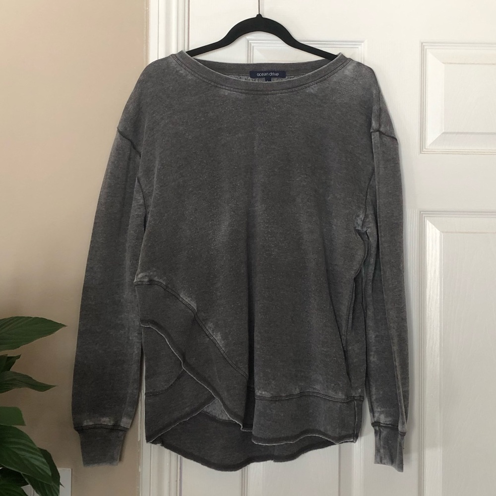 Ocean Drive | Gray Long Sleeve Shirt | Large